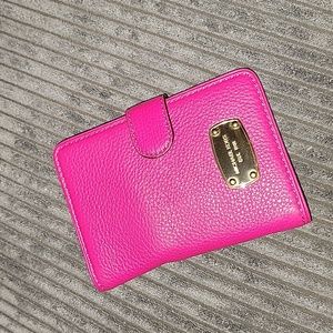 Michael Kors Fuchsia Wallet with Gold Accents